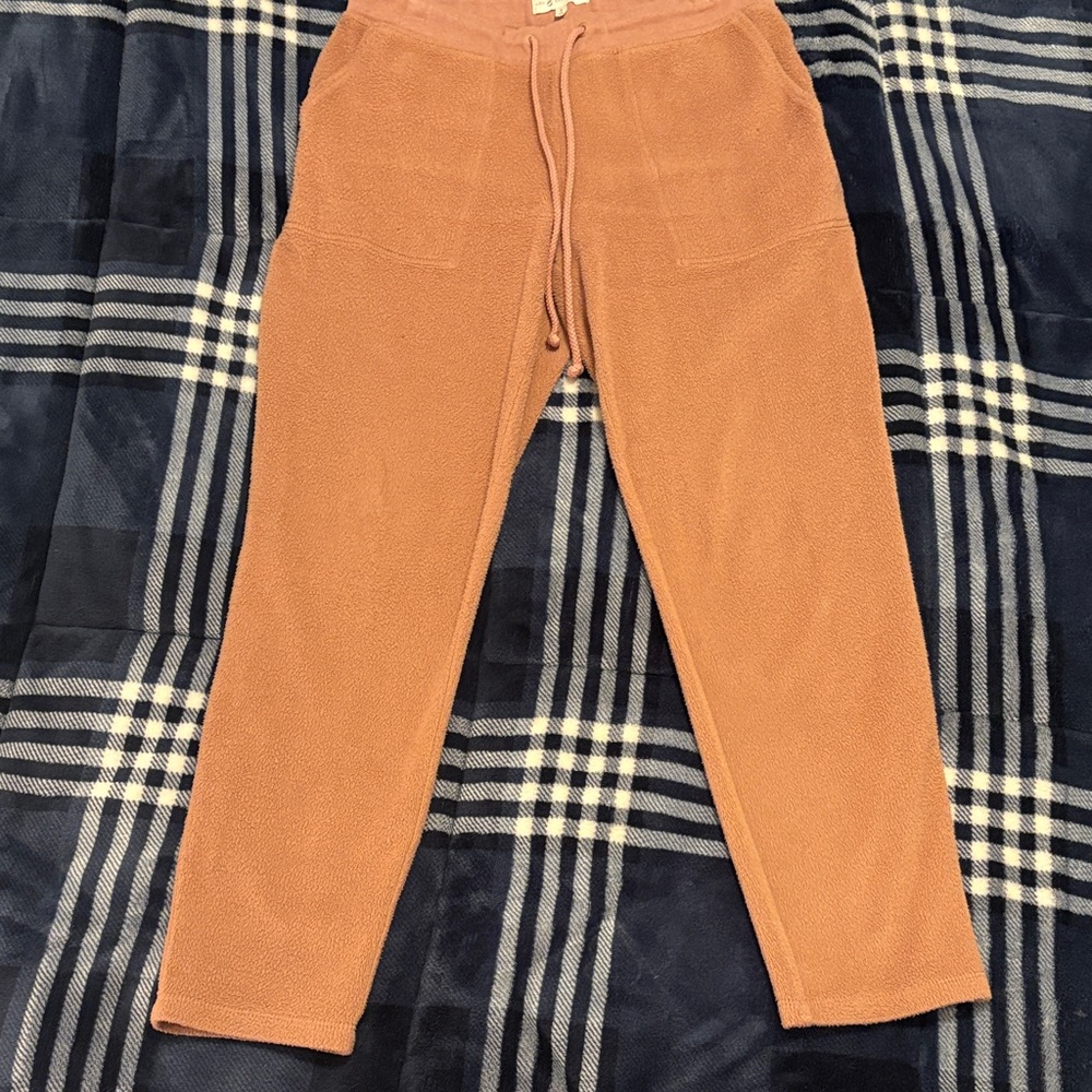 Lou & Grey Women’s Cozy Rust Orange Jogger Pants